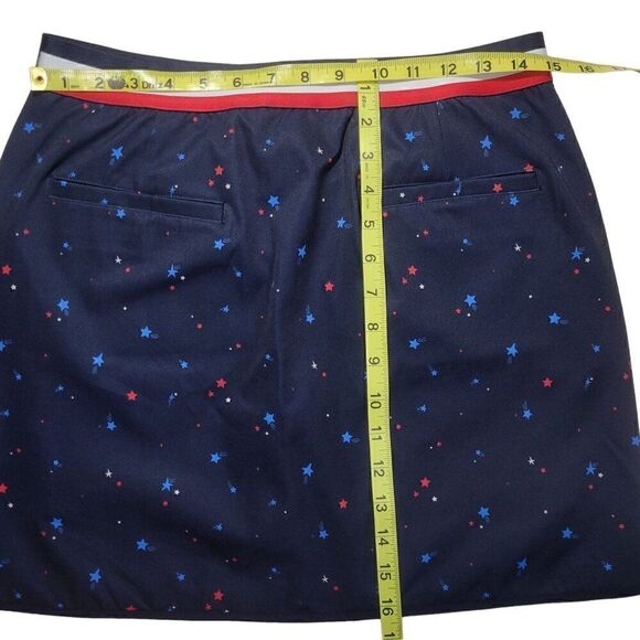 Lady Hagen Golf Skort Womens Size Small UPF 50 Stars Patriotic Pull On Skirt NEW - Picture 12 of 13